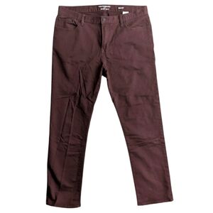 Banana Republic 36x32 Slim Fit Burgundy Red Men's Travel Jean Pant